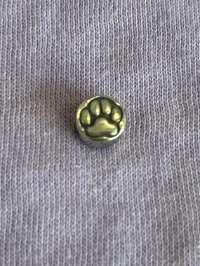 NEW Retired "Leaving Their Mark" Paw Print Charm - Sterling Silver